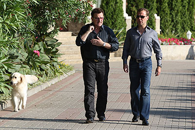 Президент РФ встретился с лидером U2 в Сочи