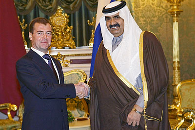 Президент России провел встречу с эмиром Катара