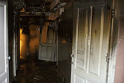 Пожар в интернате в Омской области