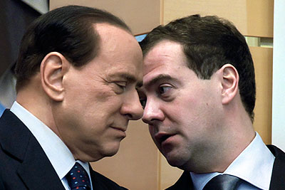 Встреча президента РФ и премьер-министра Италии