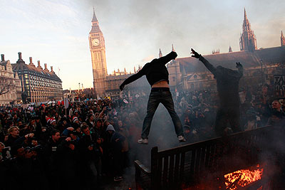 Массовые демонстрации в Лондоне