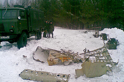 Военный самолет Ан-22 потерпел крушение в Тульской области