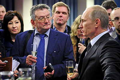 Владимир Путин поздравил журналистов с наступающим Новым годом
