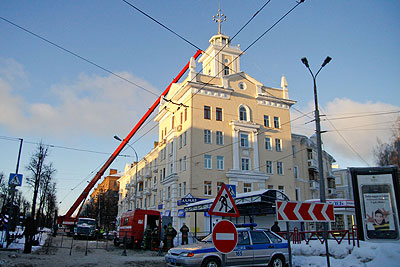 Частичное обрушение жилого дома в Ярославле