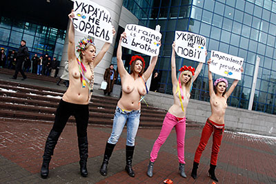 Акция Femen в Киеве