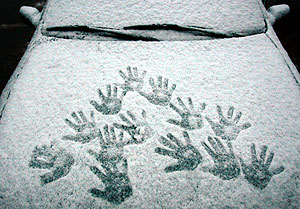 Москва под техногенным снегом