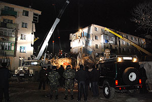 В Евпатории взорвался жилой дом. Фото