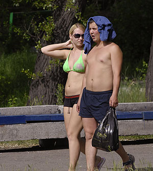 На столицу наступает жара