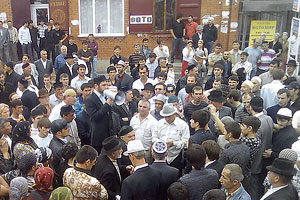 Ночной пикет в Назрани