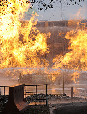 Взрыв на севере Москвы