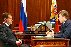 Президент России встретился с главой "Газпрома"