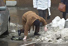 Москва превратилась в каток