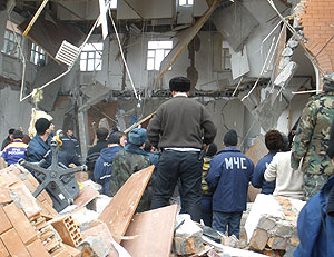 Взрыв в Управлении судебных приставов. Фото