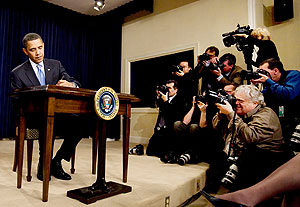 Первый день в Белом доме. Фото