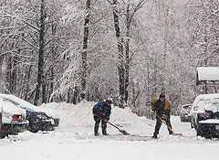 Москву завалило снегом