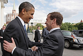 Чета Обама, второй день в России. Фото