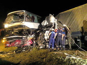 Сезон автобусных катастроф. Фото