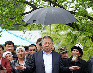 Бакиев, Казахстан, отставка