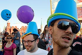 Синие шарики с гробиком