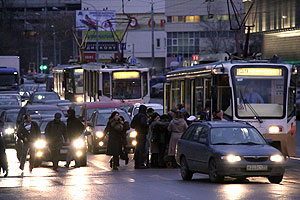 В пробках рождается конкуренция