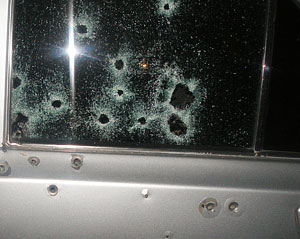 Застрелен первой пулей