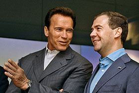 Медведев, Шварценеггер и Twitter