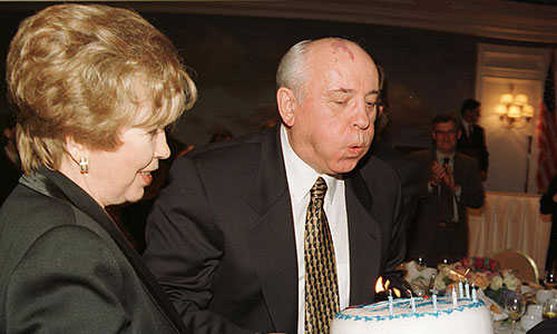 Празднование 68-летия Михаила Горбачева, 1999 г.