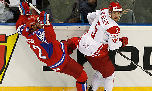 Чемпионат мира по хоккею: Россия - Дания - 4:3