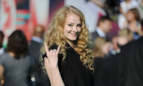 Актриса Светлана Ходченкова перед началом церемонии открытия 33-го ММКФ в кинотеатре "Пушкинский".