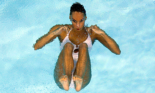 Британская спортсменка Дженна Рэнделл на чемпионате мира FINA по водным видам спорта в Шанхае.