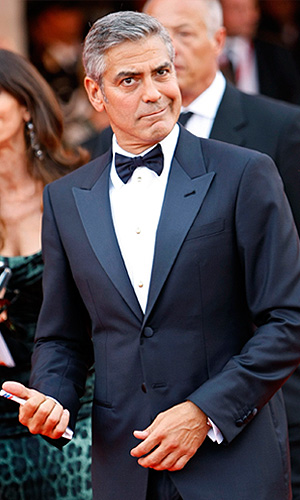 Актер и режиссер Джордж Клуни на открытии 68-го Венецианского кинофестиваля.