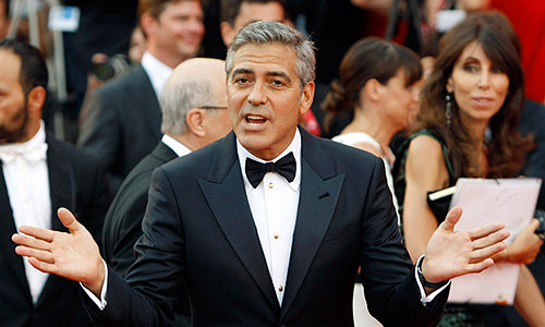 Актер и режиссер Джордж Клуни представил в Венеции свой новый фильм "Мартовские Иды".
