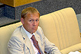 26 августа 2008г. Депутат Госдумы РФ Андрей Луговой на первом пленарном заседании Госдумы РФ.