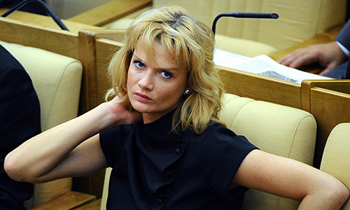 Заместитель председателя Комитета ГД по делам молодежи Светлана Хоркина на пленарном заседании Государственной Думы РФ.