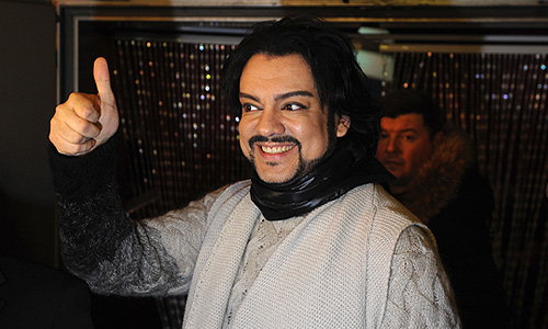 Певец Филипп Киркоров на премьере фильма "Высоцкий. Спасибо, что живой" в кинотеатре "Октябрь".