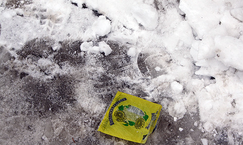 Утром в четверг на центральной площади города уже не было ни митингующих, ни автоматчиков. Только снег, тлеющие жбаны, в которых разводили костры, и многочисленные упаковки от семечек.