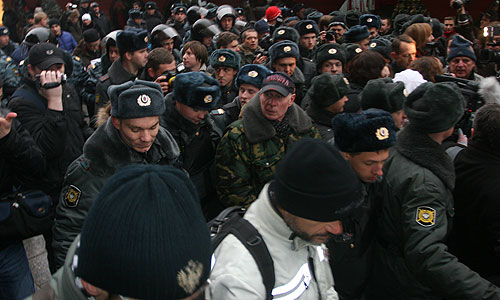 Акции оппозиции в день выборов