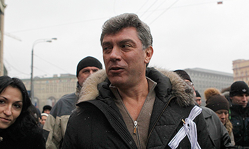 Сопредседатель движения "Солидарность" Борис Немцов во время акции оппозиции против итогов выборов депутатов Госдумы РФ.