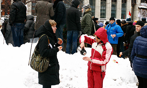 Митинг оппозиции "За честные выборы" на проспекте Сахарова.