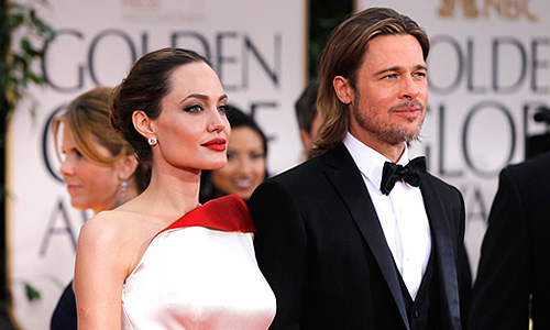 Анджелина Джоли и Брэд Питт.