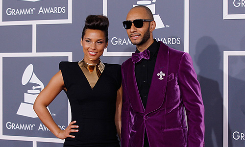 Певица Alicia Keys с мужем продюсером Swizz Beats.
