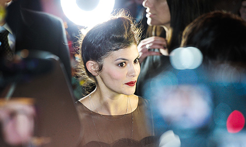 Французская актриса Одри Тоту перед церемонией награждения Prix d’Exellence de la Beaute.