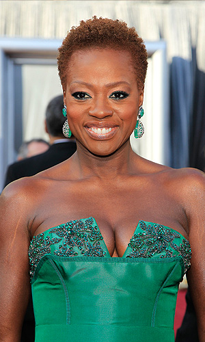 Актриса Виола Дэвис перед началом церемонии.