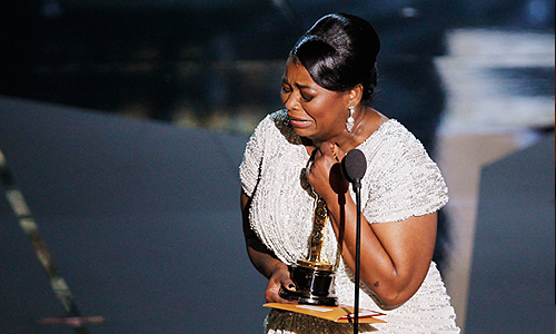 Октавия Спенсер, ставшая лучшей актрисой второго плана в фильме "Прислуга".