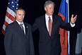 Владимир Путин и Билл Клинтон. Новая Зеландия, 1999 год.