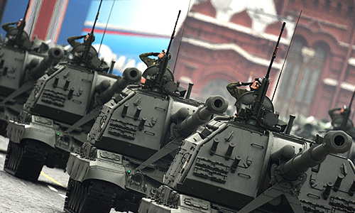 Военный парад в честь шестьдесят седьмой годовщины Победы в Великой Отечественной войне прошел на Красной площади в Москве.