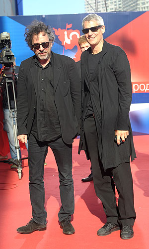 Режиссер Тим Бертон и продюсер Джим Лемли (слева направо)