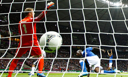 Сборная Германии проиграла сборной Италии в полуфинале чемпионата Европы по футболу со счетом 1:2