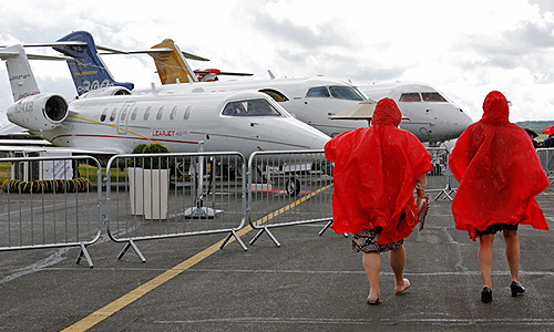 Авиасалон "Фарнборо-2012" в Великобритании.