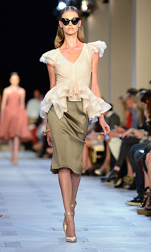 Показ коллекции Zac Posen весна/лето 2013.